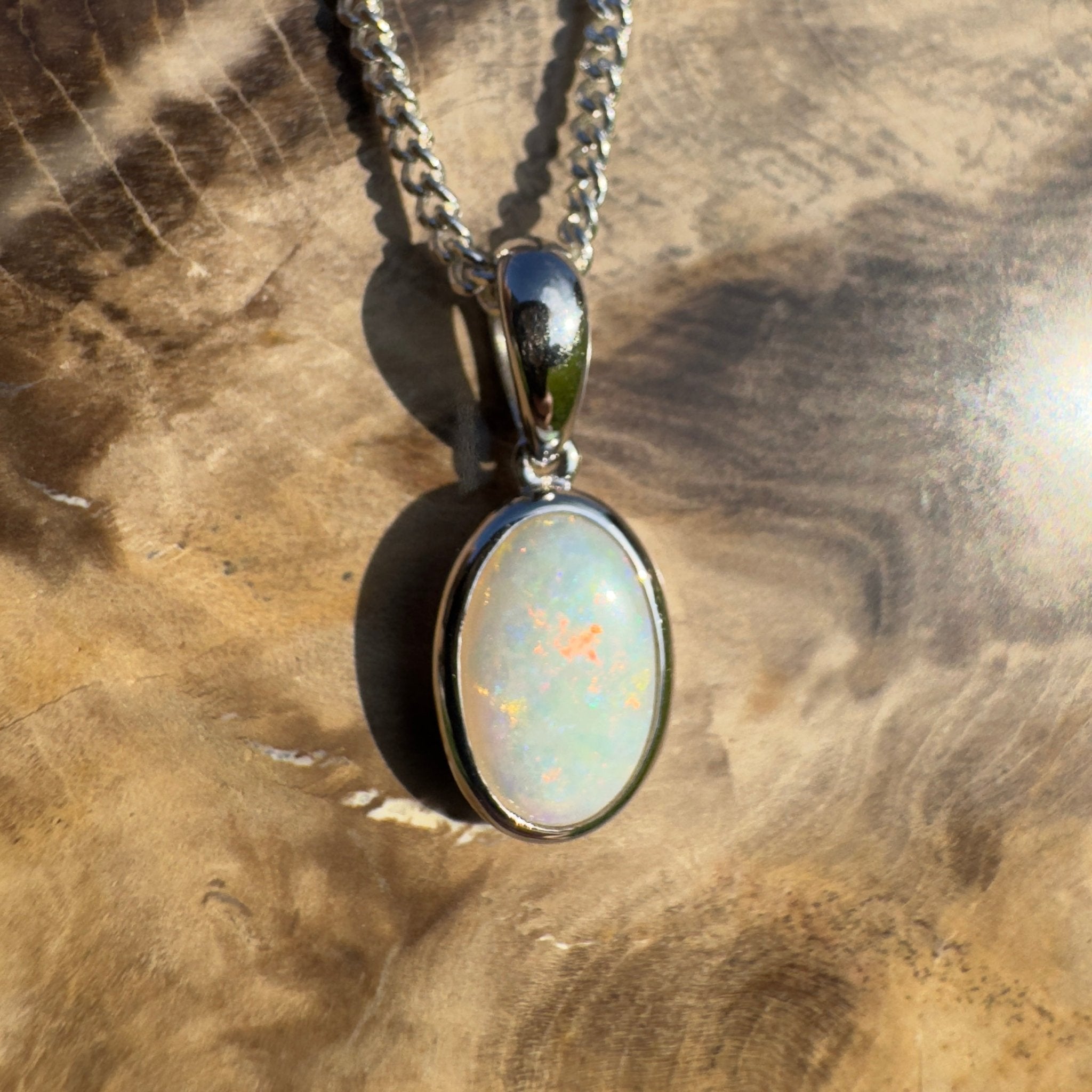 Maralinga Solline – 1.4ct Coober Pedy Opal Pendant