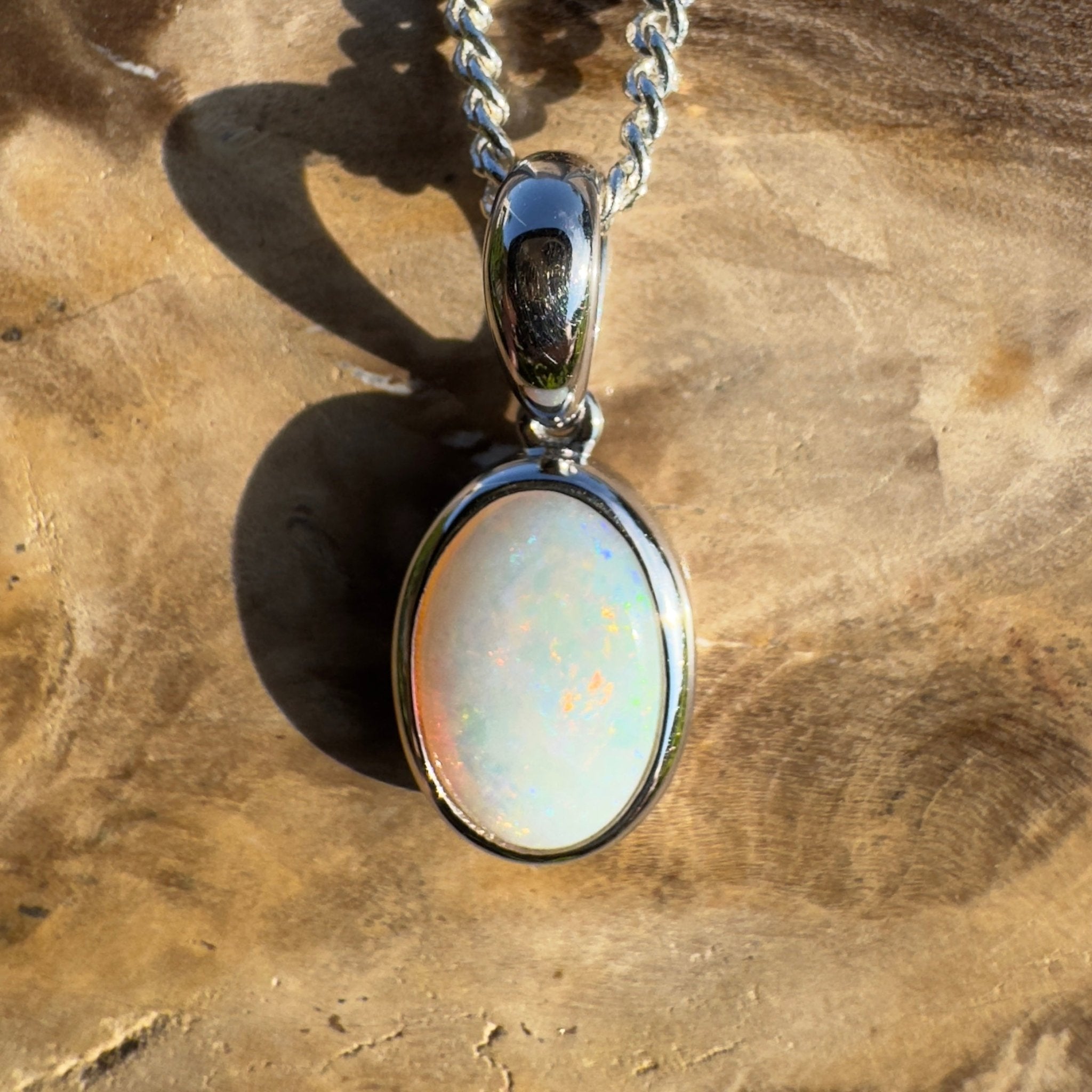 Maralinga Solline – 1.4ct Coober Pedy Opal Pendant