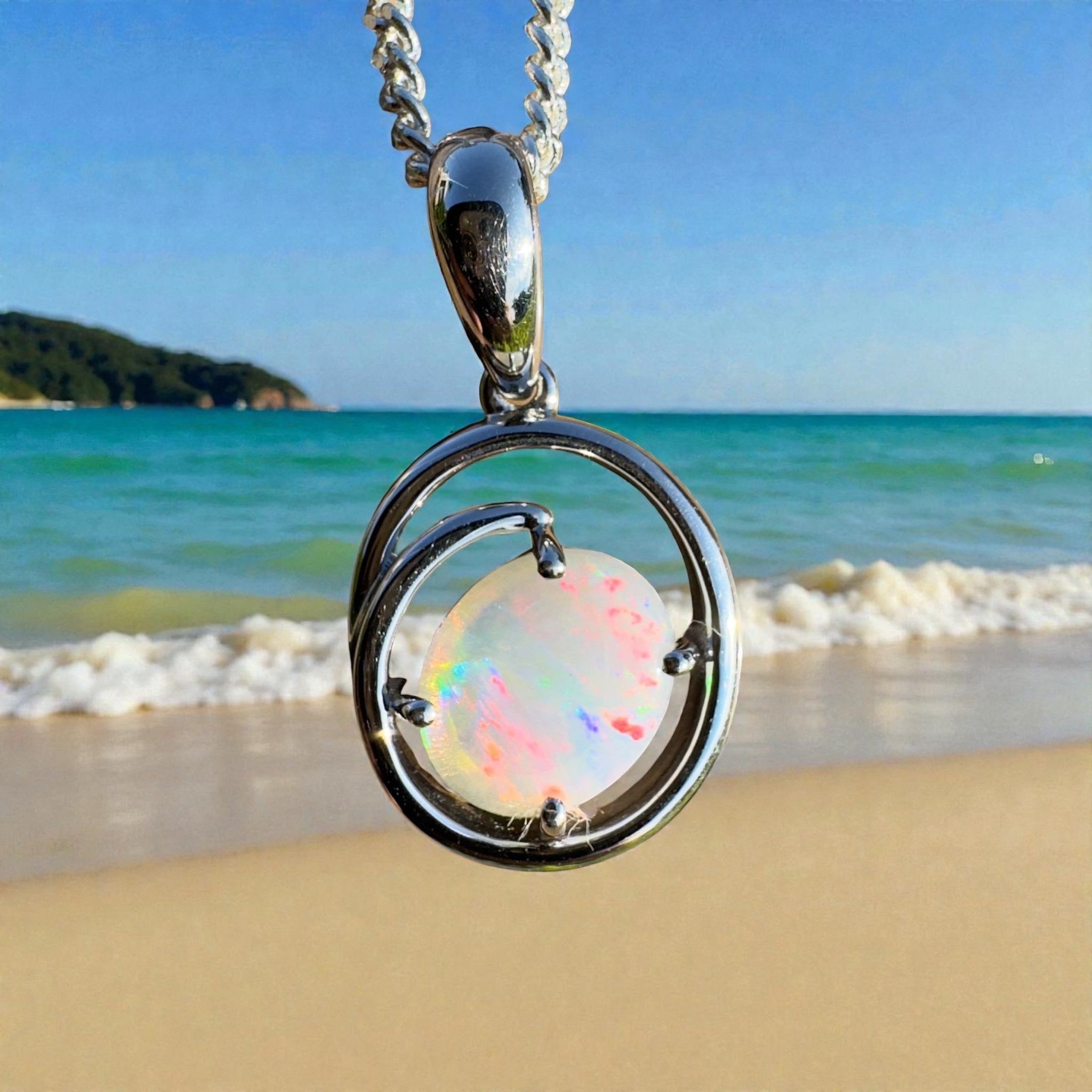 Mareeba Sun Trail – 0.7ct Coober Pedy Opal Pendant