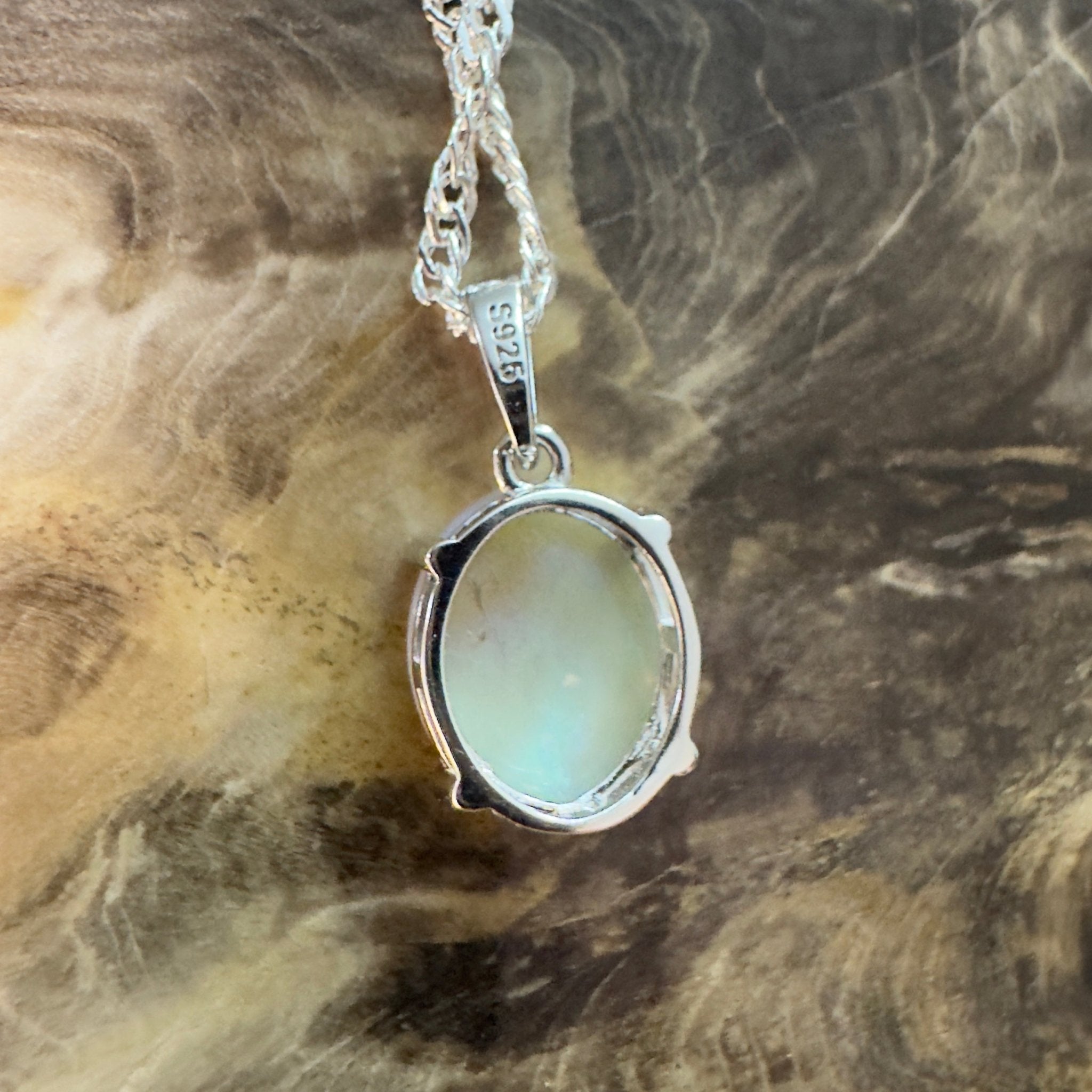Mintabie Mornings ~ 1.9ct Mintabie Opal 925 Silver Pendant