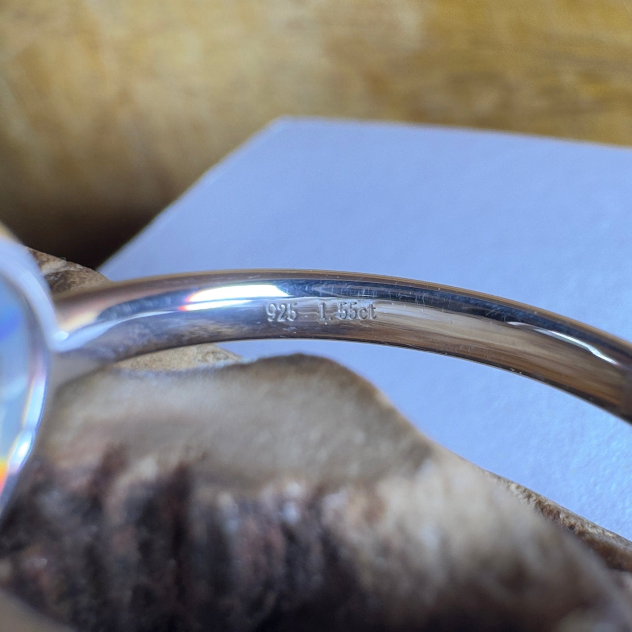 Noosa Sunset - 2ct Solid Coober Pedy Opal 925 Silver Ring