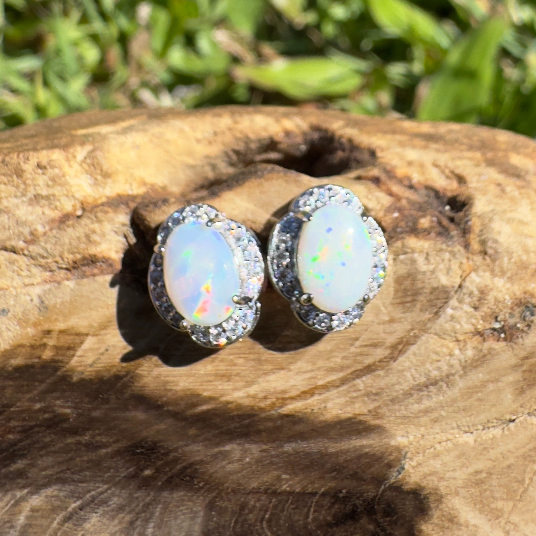Oodnadatta Glow - 1.4ct Coober Pedy Opal 925 Silver Earrings