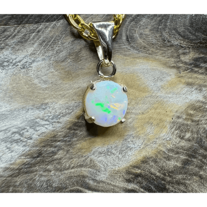 'Outback Dreams' ~ Handcrafted 9ct Solid Gold 0.8ct Coober Pedy Opal Pendant