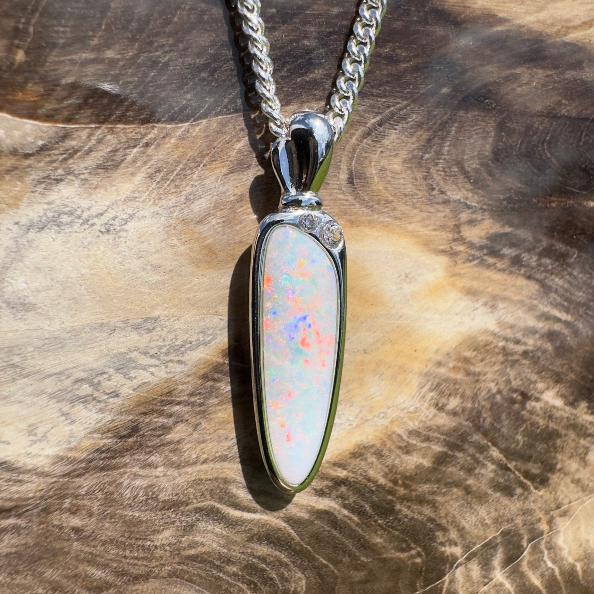 Pallinup Starlight – 2.3ct Coober Pedy Opal Pendant