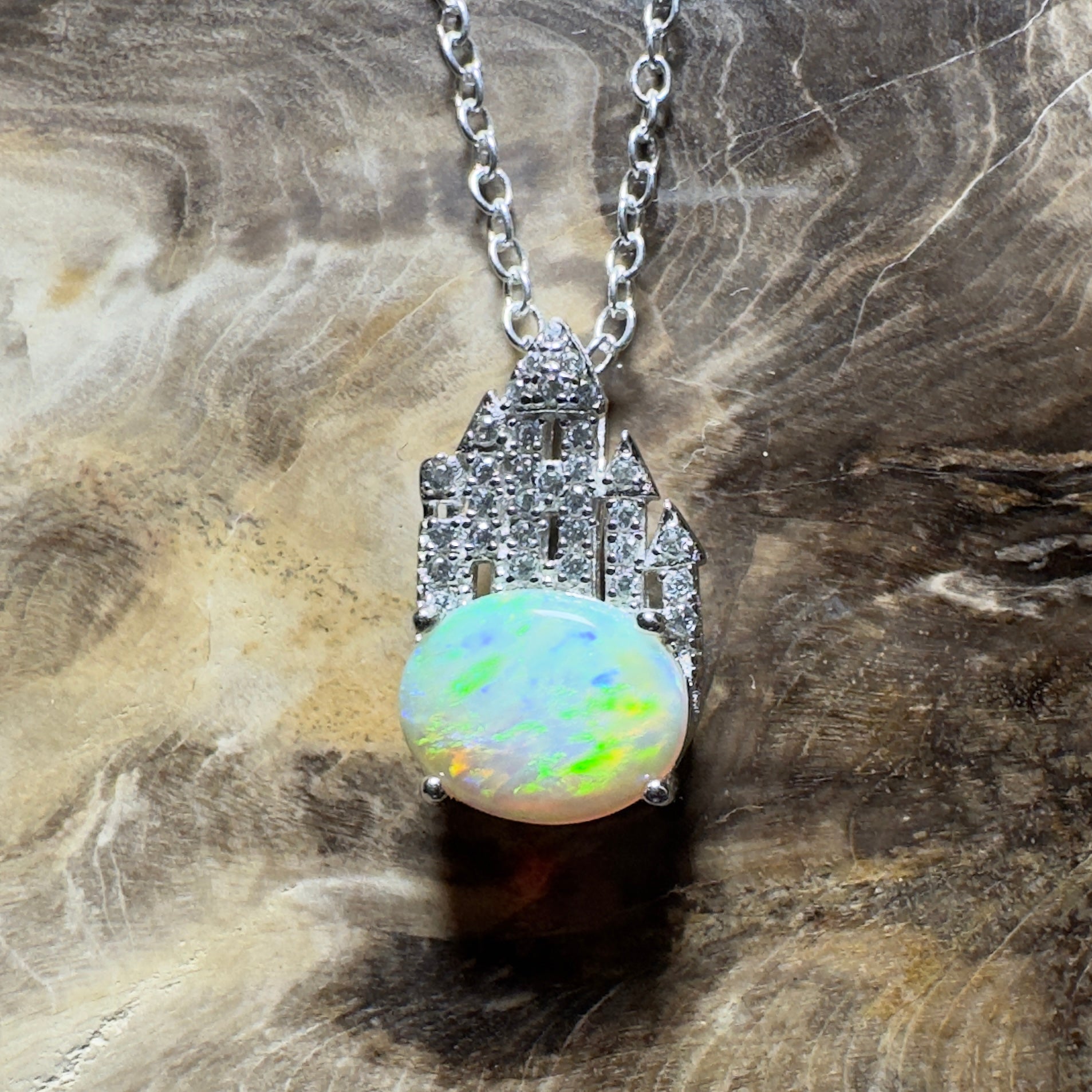 Pilbara Pulse ~ 1.4ct Lightning Ridge Opal 925 Silver Pendant