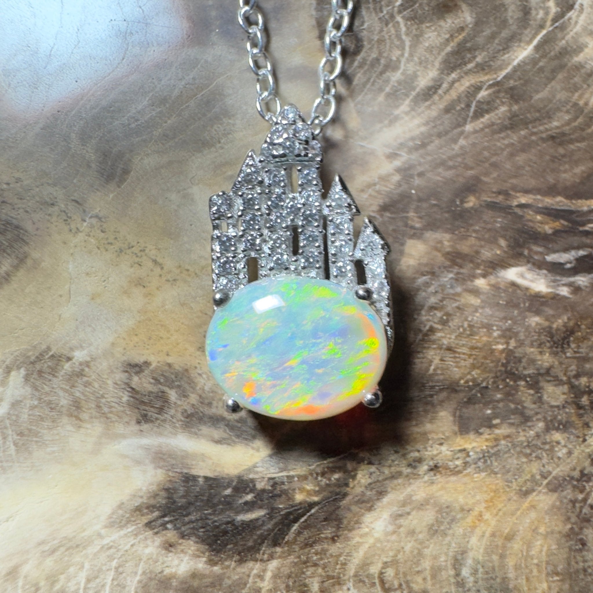 Pilbara Pulse ~ 1.4ct Lightning Ridge Opal 925 Silver Pendant