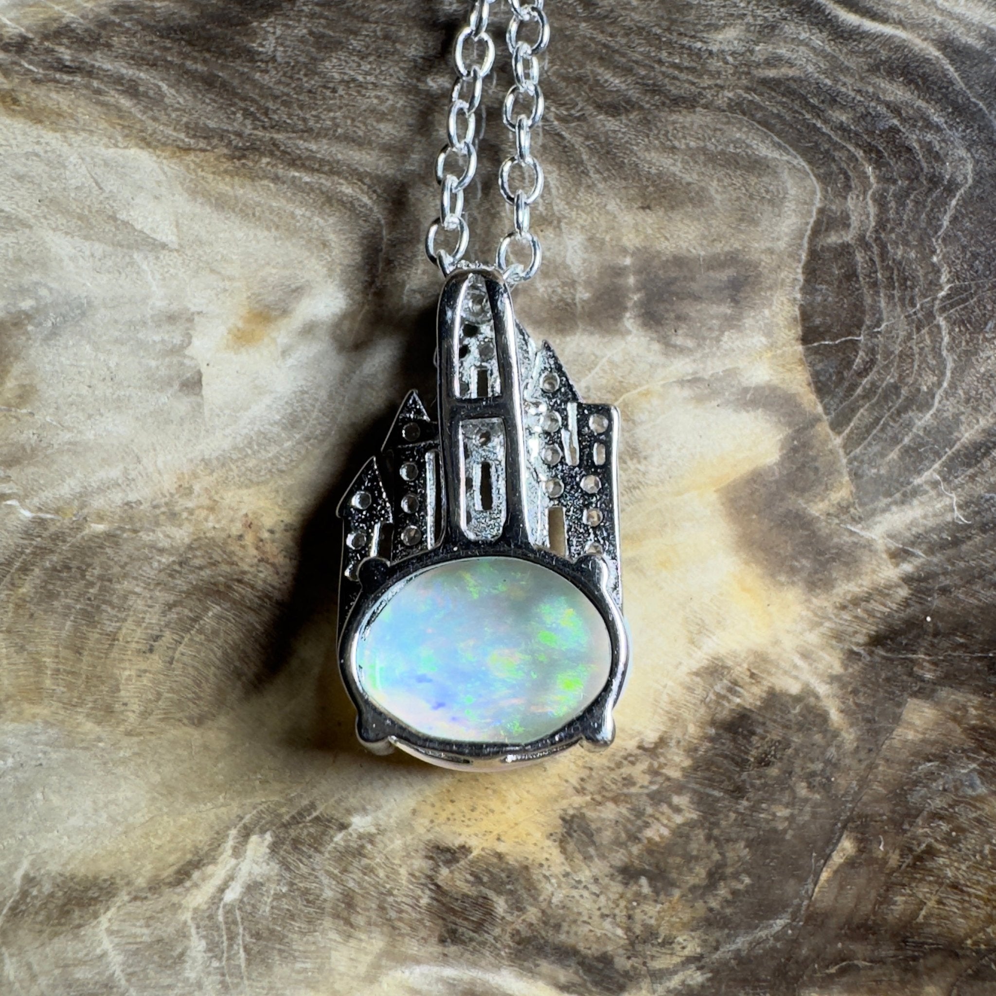 Pilbara Pulse ~ 1.4ct Lightning Ridge Opal 925 Silver Pendant