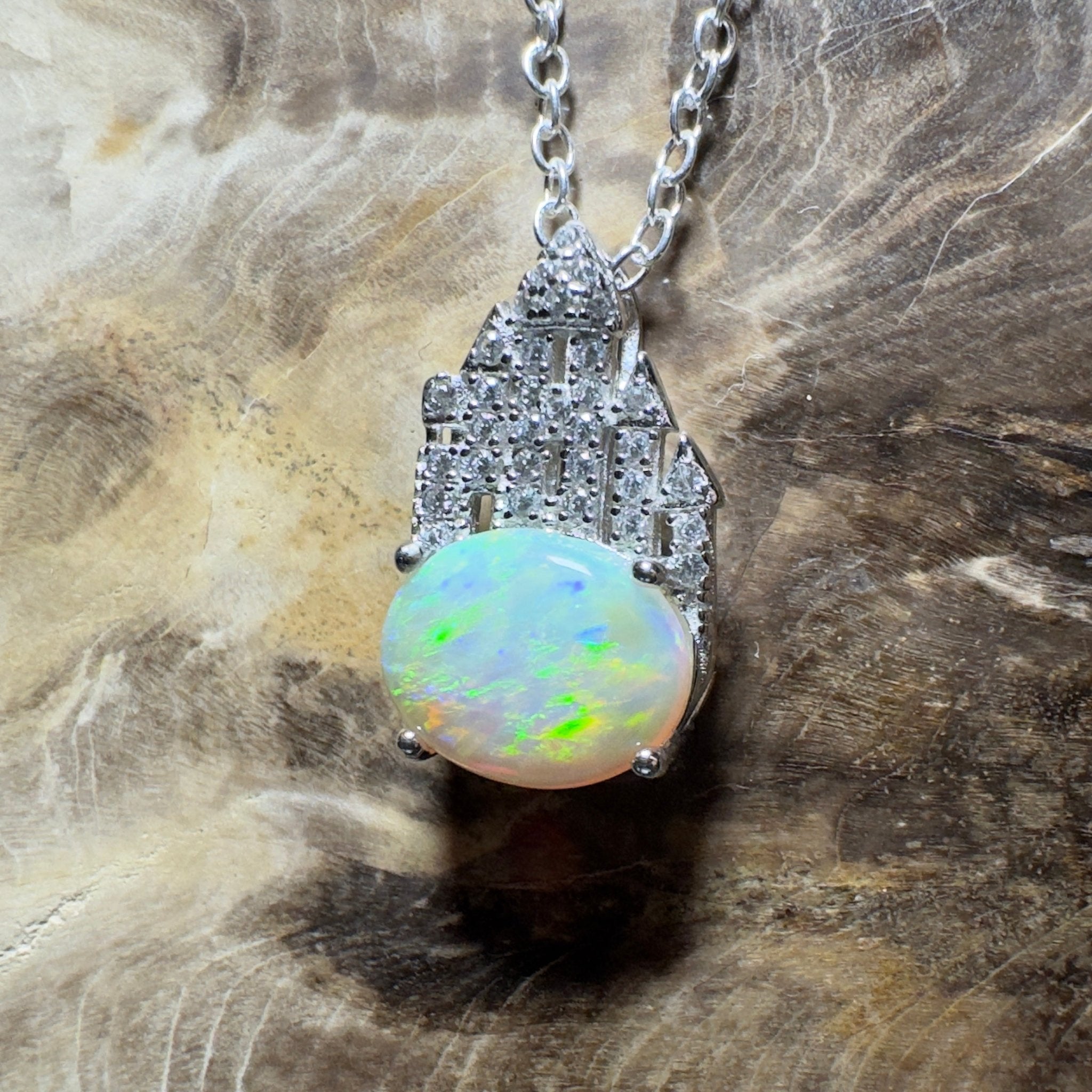 Pilbara Pulse ~ 1.4ct Lightning Ridge Opal 925 Silver Pendant