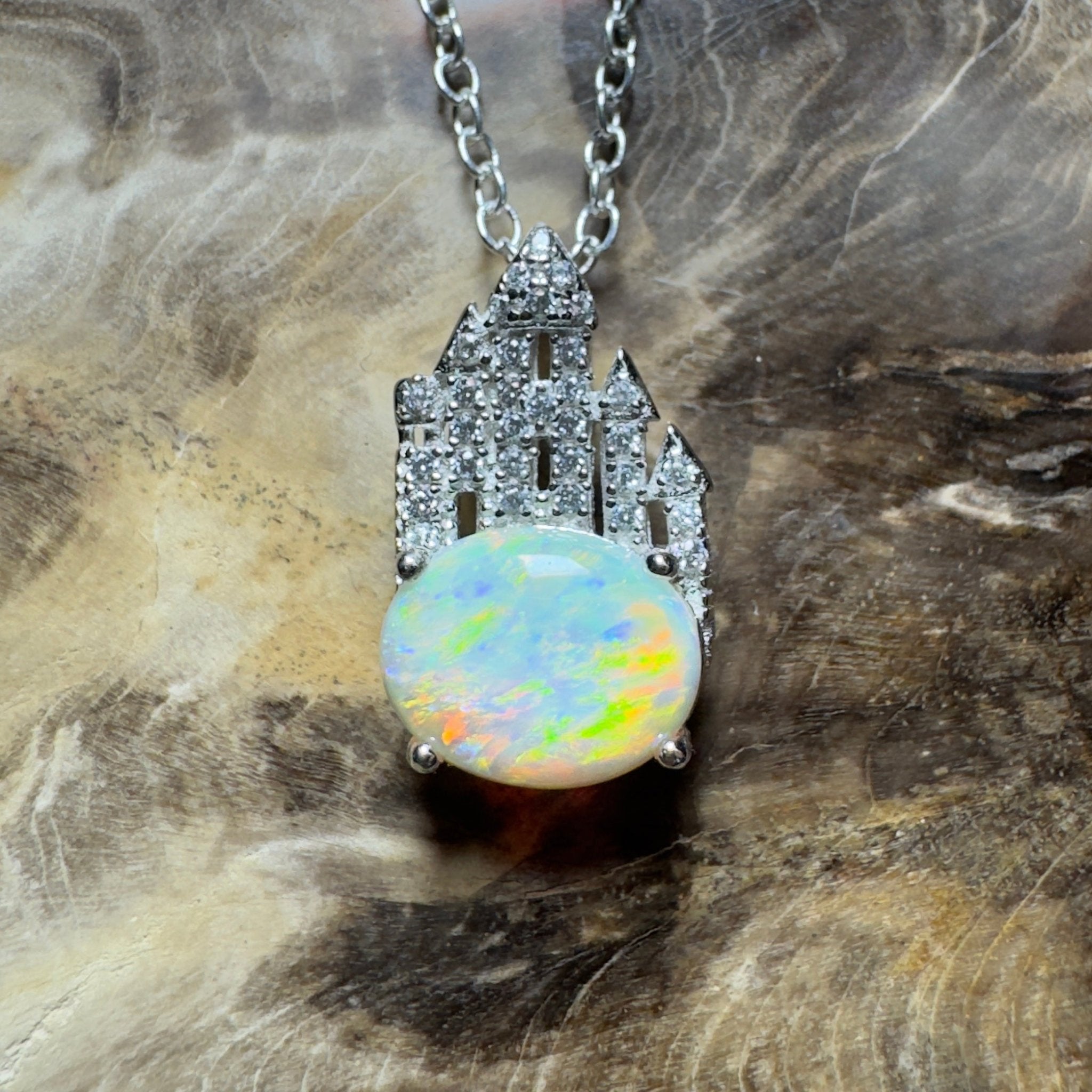 Pilbara Pulse ~ 1.4ct Lightning Ridge Opal 925 Silver Pendant
