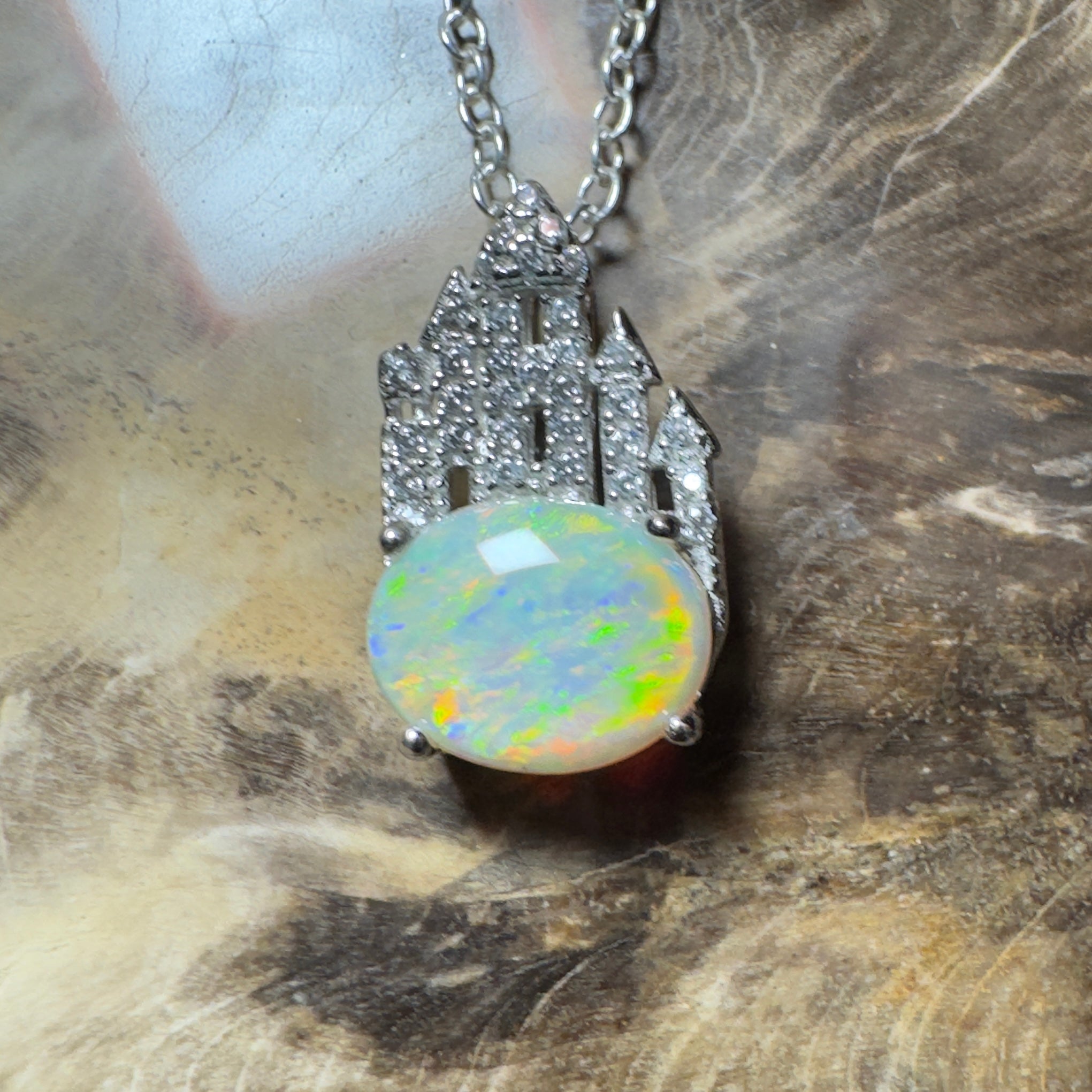 Pilbara Pulse ~ 1.4ct Lightning Ridge Opal 925 Silver Pendant