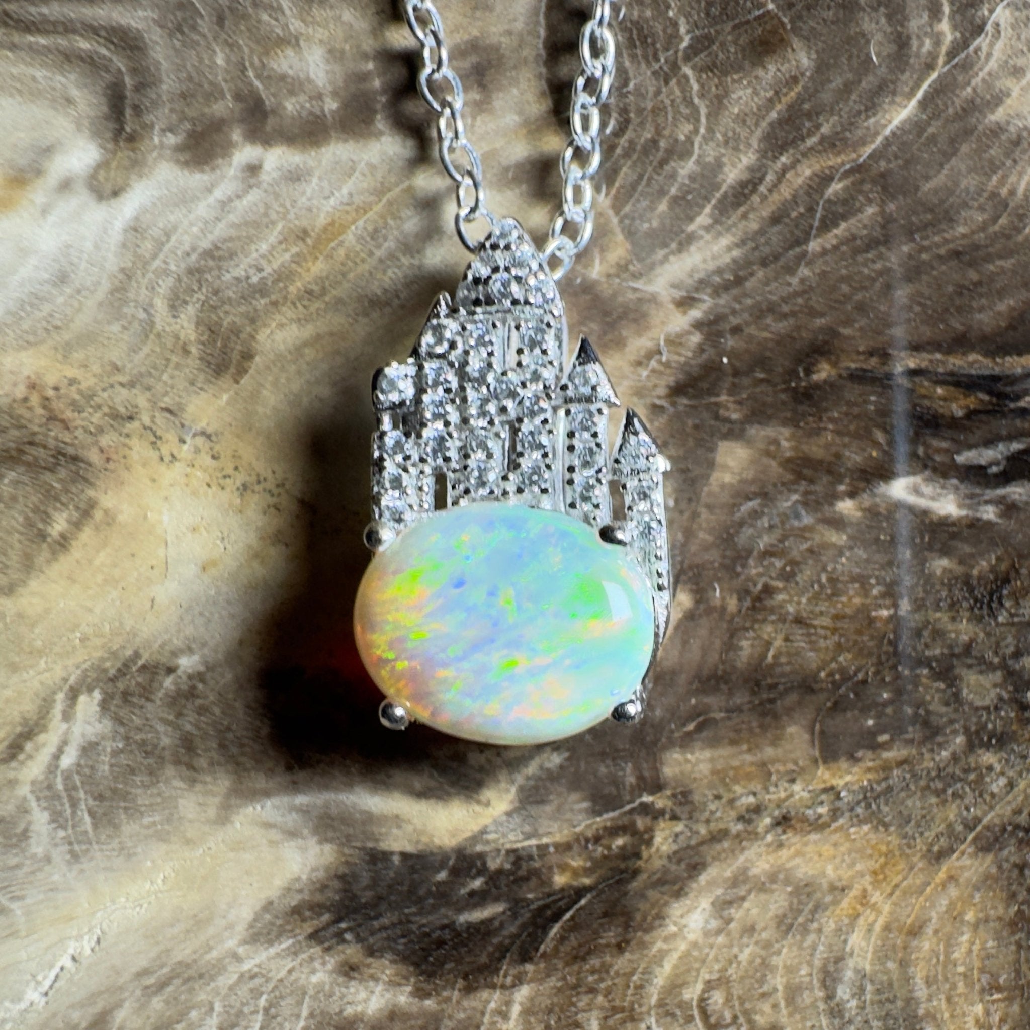 Pilbara Pulse ~ 1.4ct Lightning Ridge Opal 925 Silver Pendant