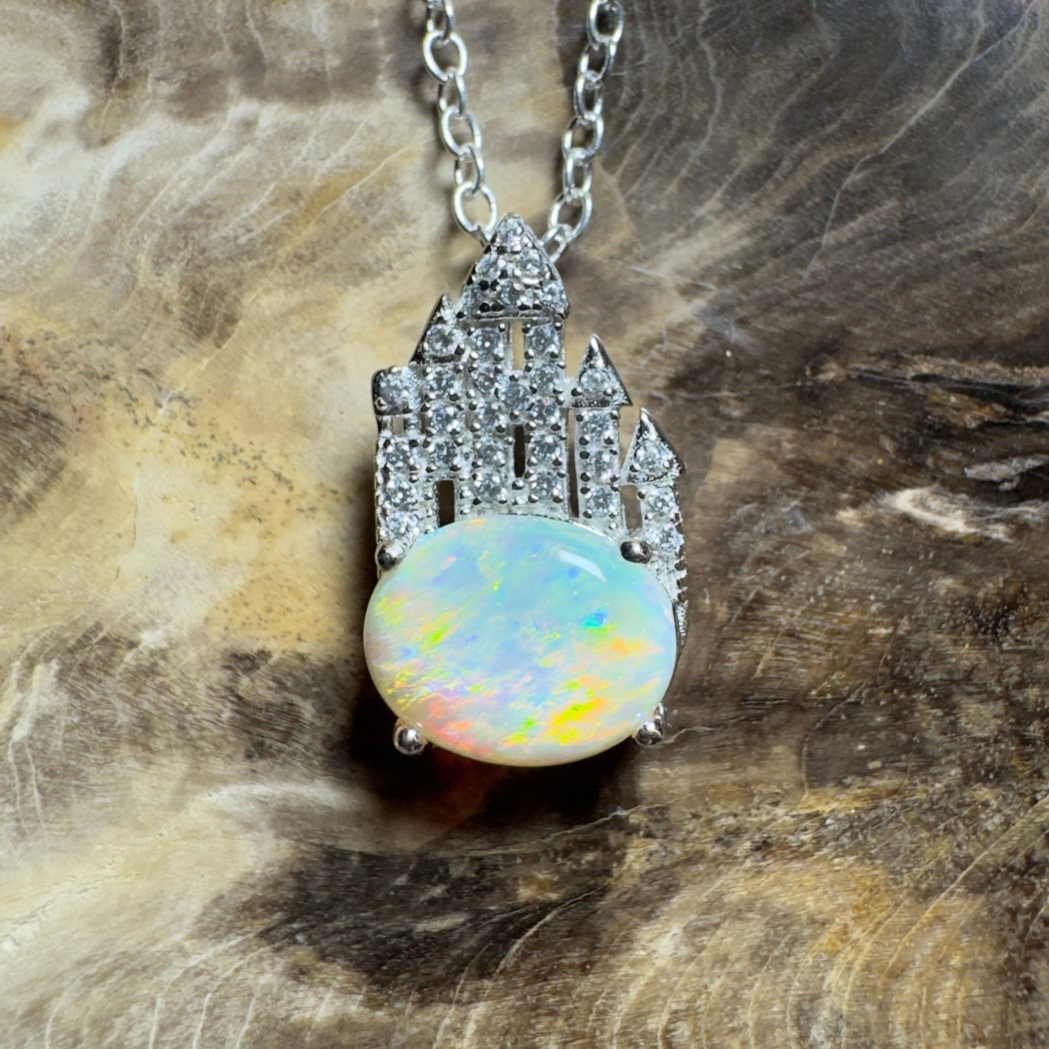 Pilbara Pulse ~ 1.4ct Lightning Ridge Opal 925 Silver Pendant