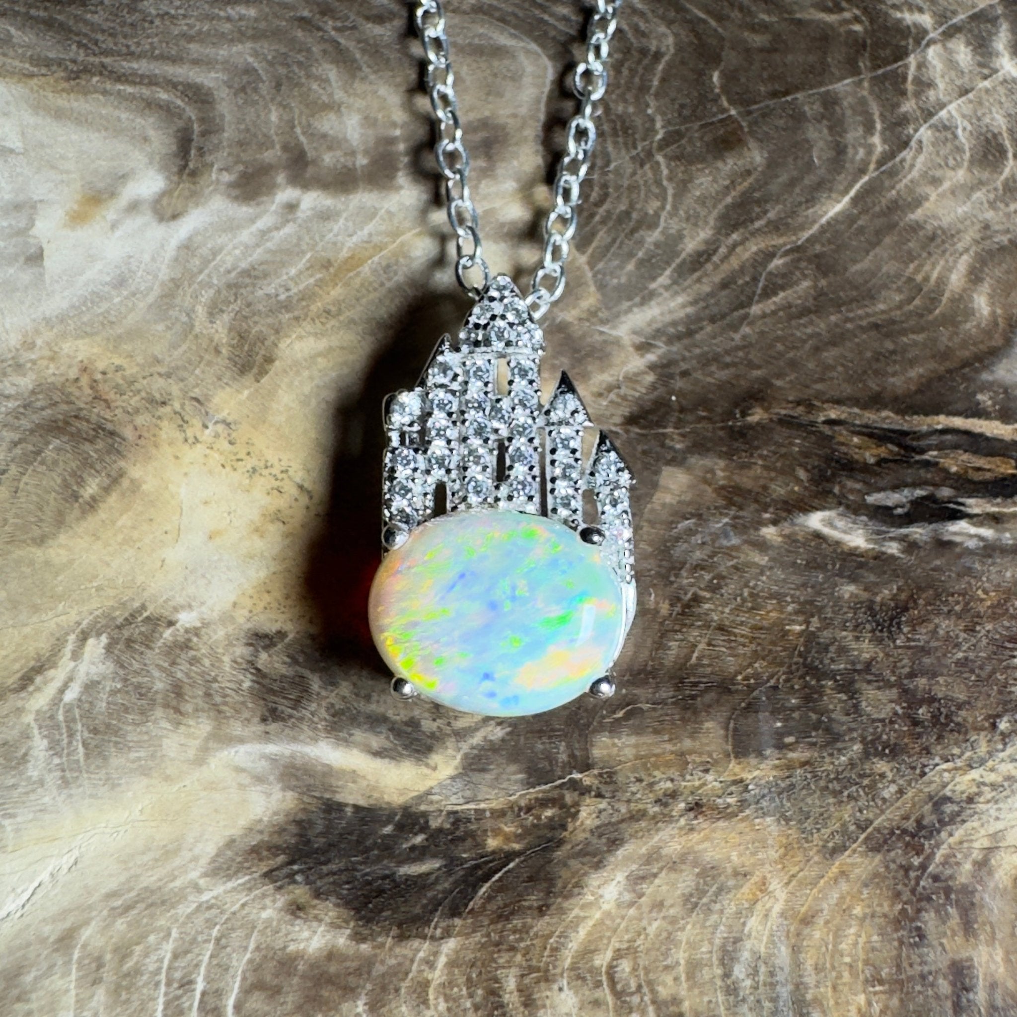 Pilbara Pulse ~ 1.4ct Lightning Ridge Opal 925 Silver Pendant