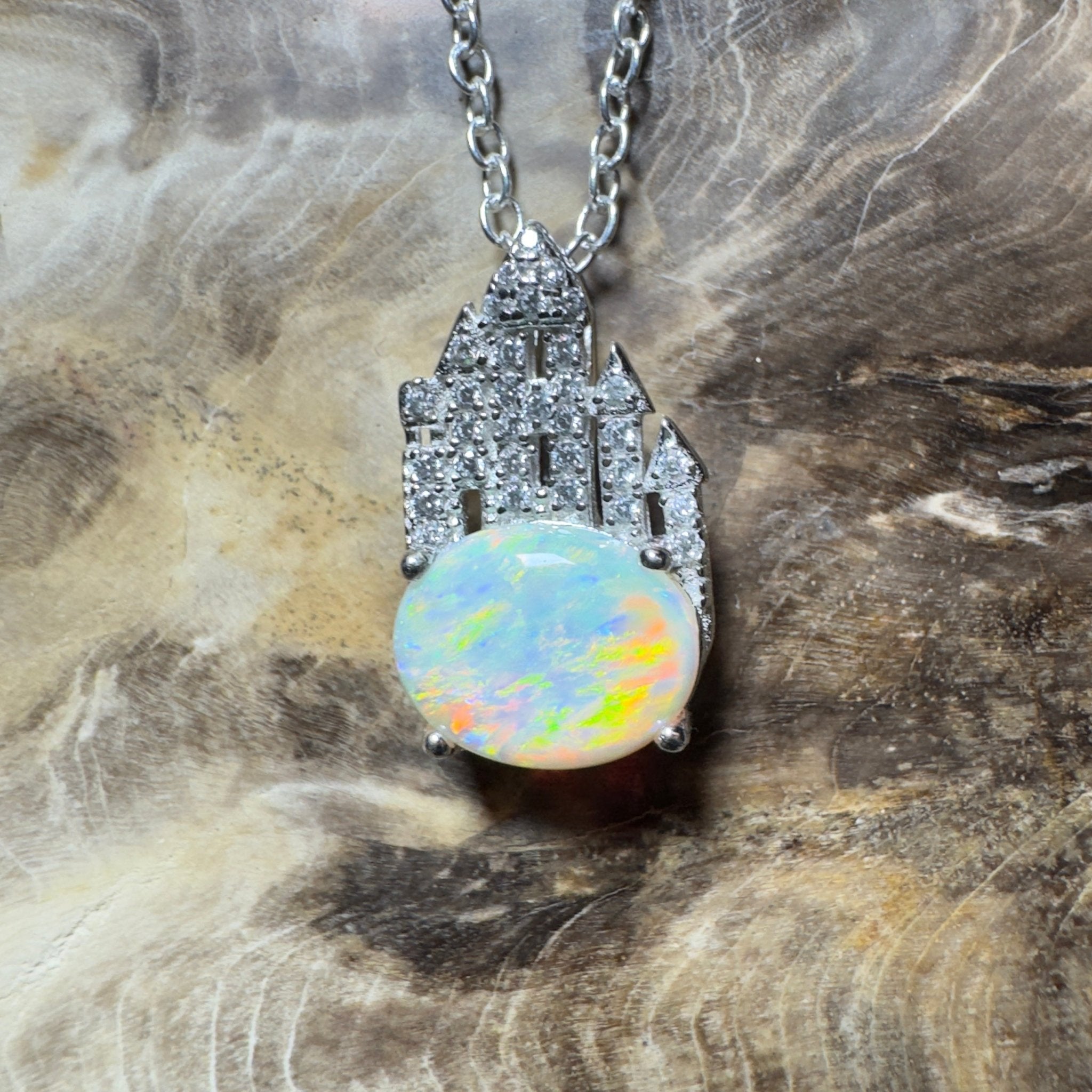 Pilbara Pulse ~ 1.4ct Lightning Ridge Opal 925 Silver Pendant