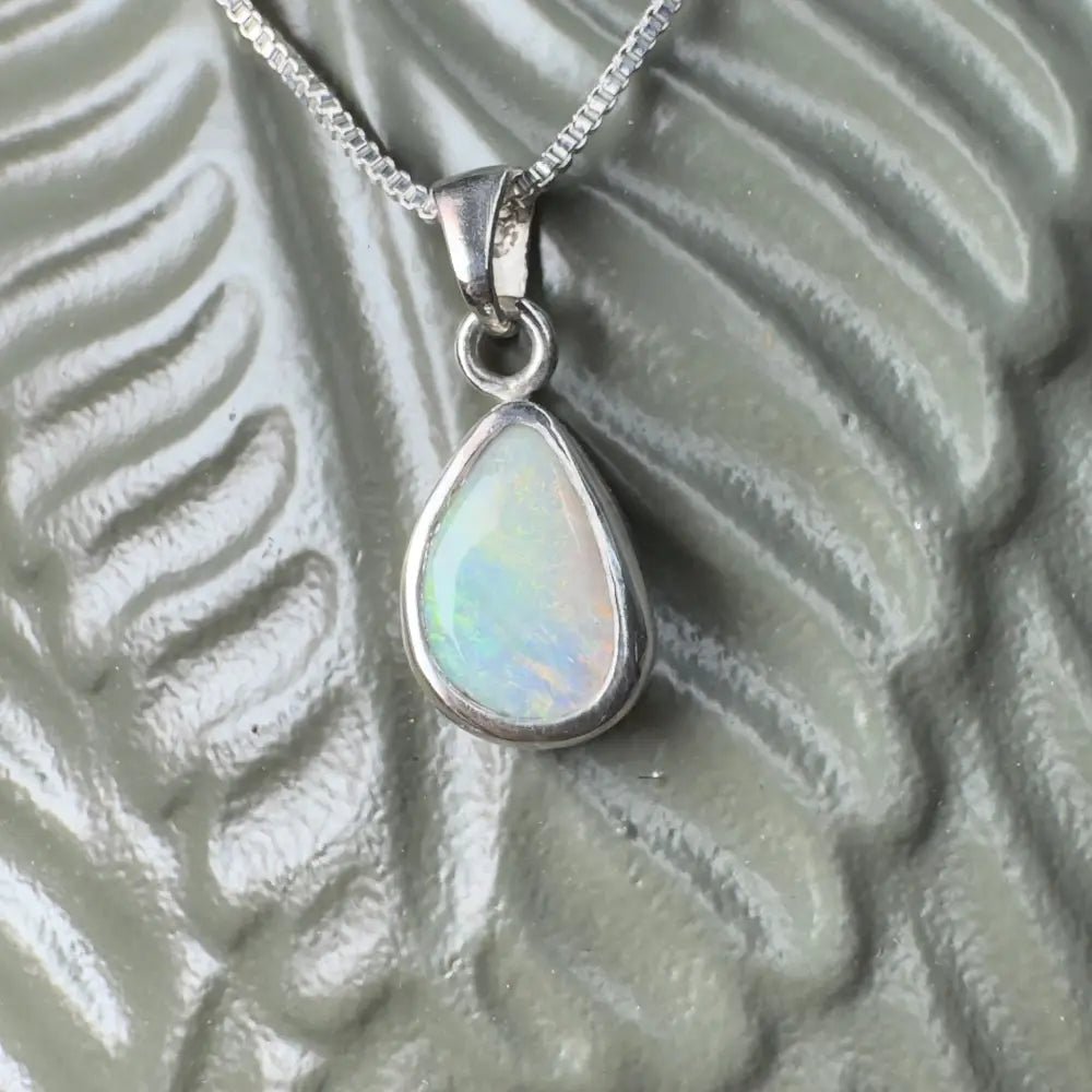 ‘Pink Sky' ~ Handcrafted 1.5ct Solid Coober Pedy Opal 925 Sterling Silver Pendant Necklace