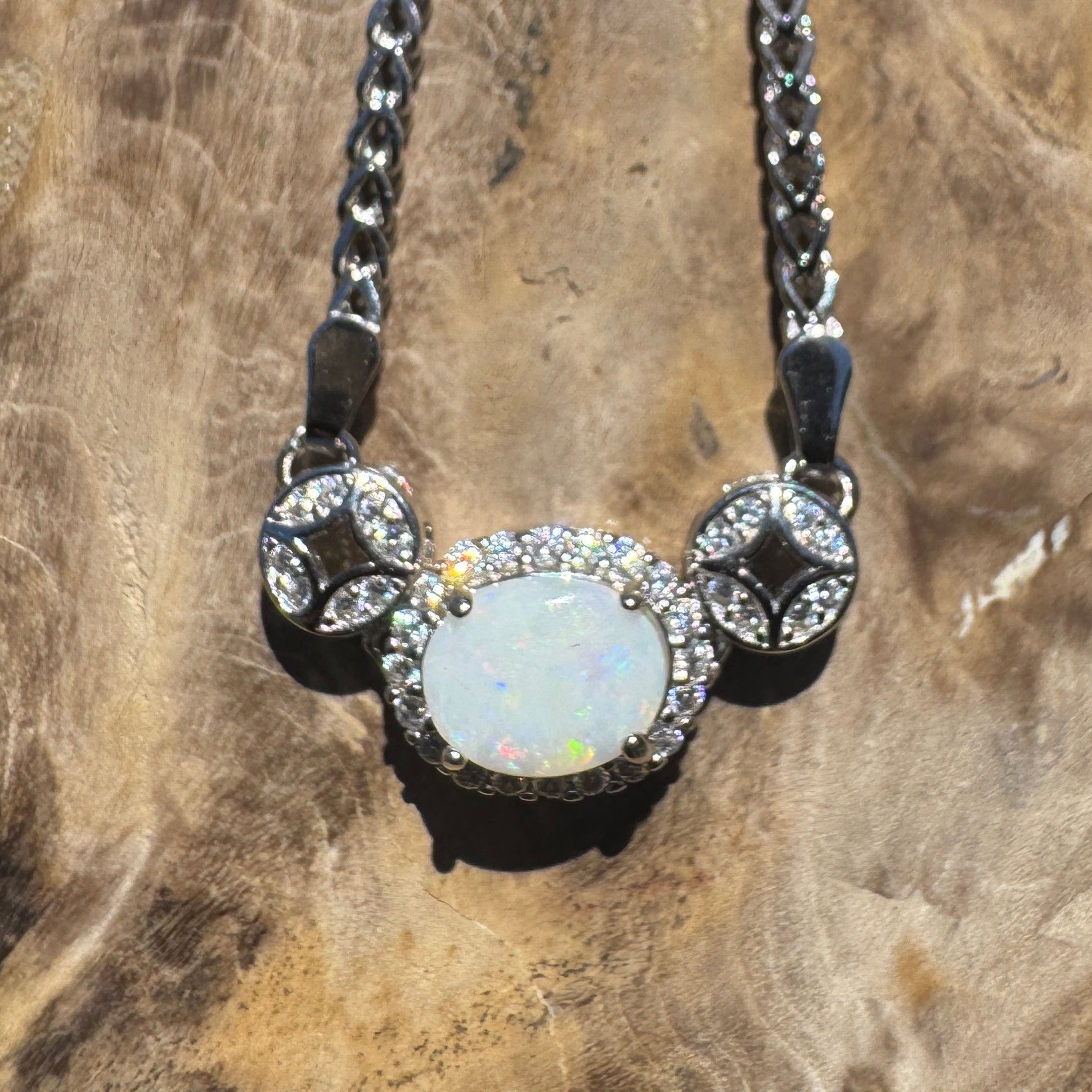 Portsea Dream - 1.1ct Coober Pedy Opal 925 Silver Bracelet