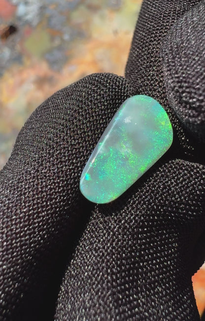 Lightning Ridge Semi Black Opal 1.9 carat Solid Hand-Cut Luxury