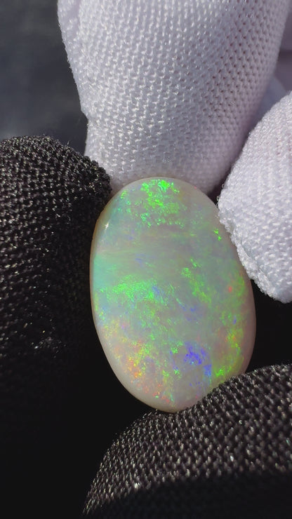 Lightning Ridge Semi Black Opal 4.7carat Solid Hand-Cut Luxury