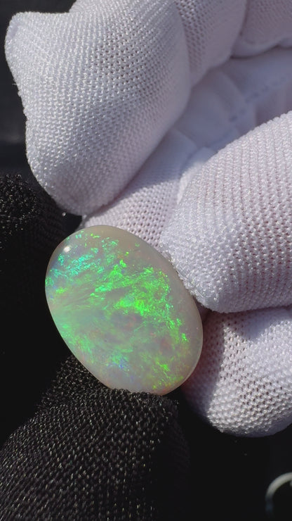 Lightning Ridge Semi Black Opal 4.7carat Solid Hand-Cut Luxury