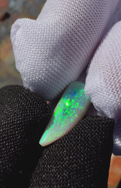 Lightning Ridge Semi-Black Opal 2.1carat Solid Hand-Cut Luxury