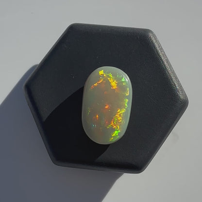 Lightning Ridge Semi Black Opal Picture Stone 2.6 Carat Solid Hand-Cut Luxury