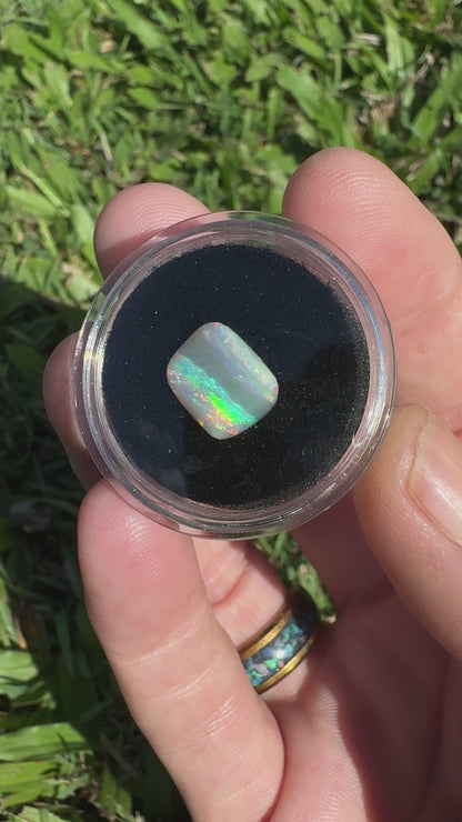 Lightning Ridge Semi Black Opal 3.5carat Solid Hand-Cut
