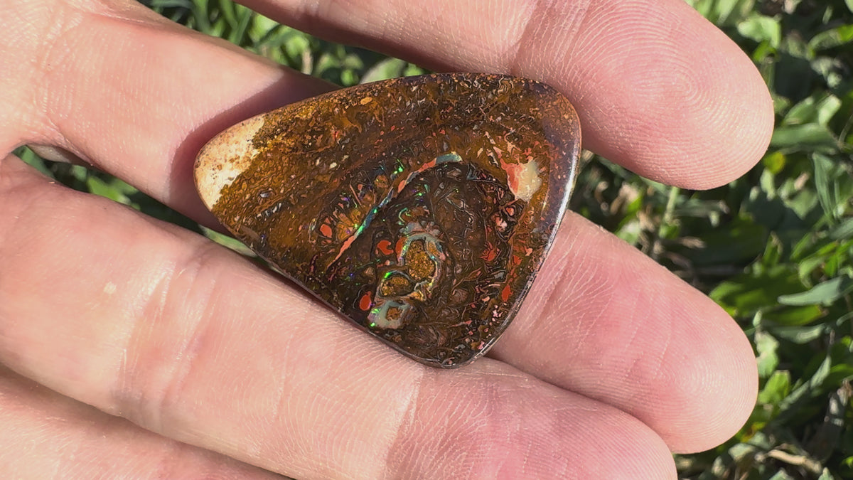 47ct Queensland Boulder Opal | Solid Australian Opal | Hand-Cut