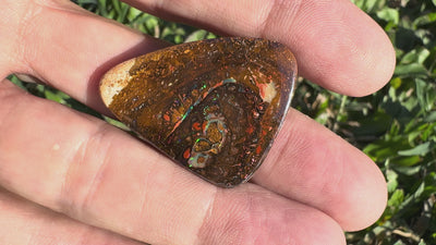 47ct Queensland Boulder Opal | Solid Australian Opal | Hand-Cut