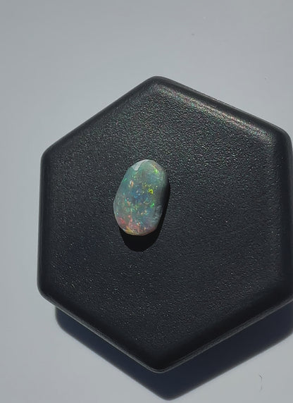 Lightning Ridge Semi Black Opal 0.5carat Solid Hand-Cut Luxury