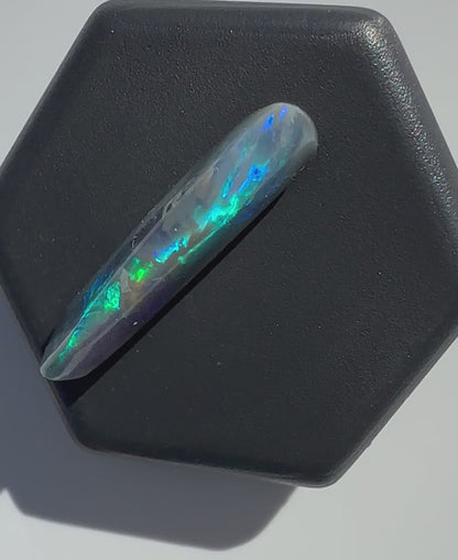 Lightning Ridge Semi Black Opal 2.8carat Solid Hand-Cut Luxury