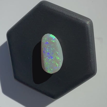 Lightning Ridge Semi Black Opal 1.2carat Solid Hand-Cut Luxury