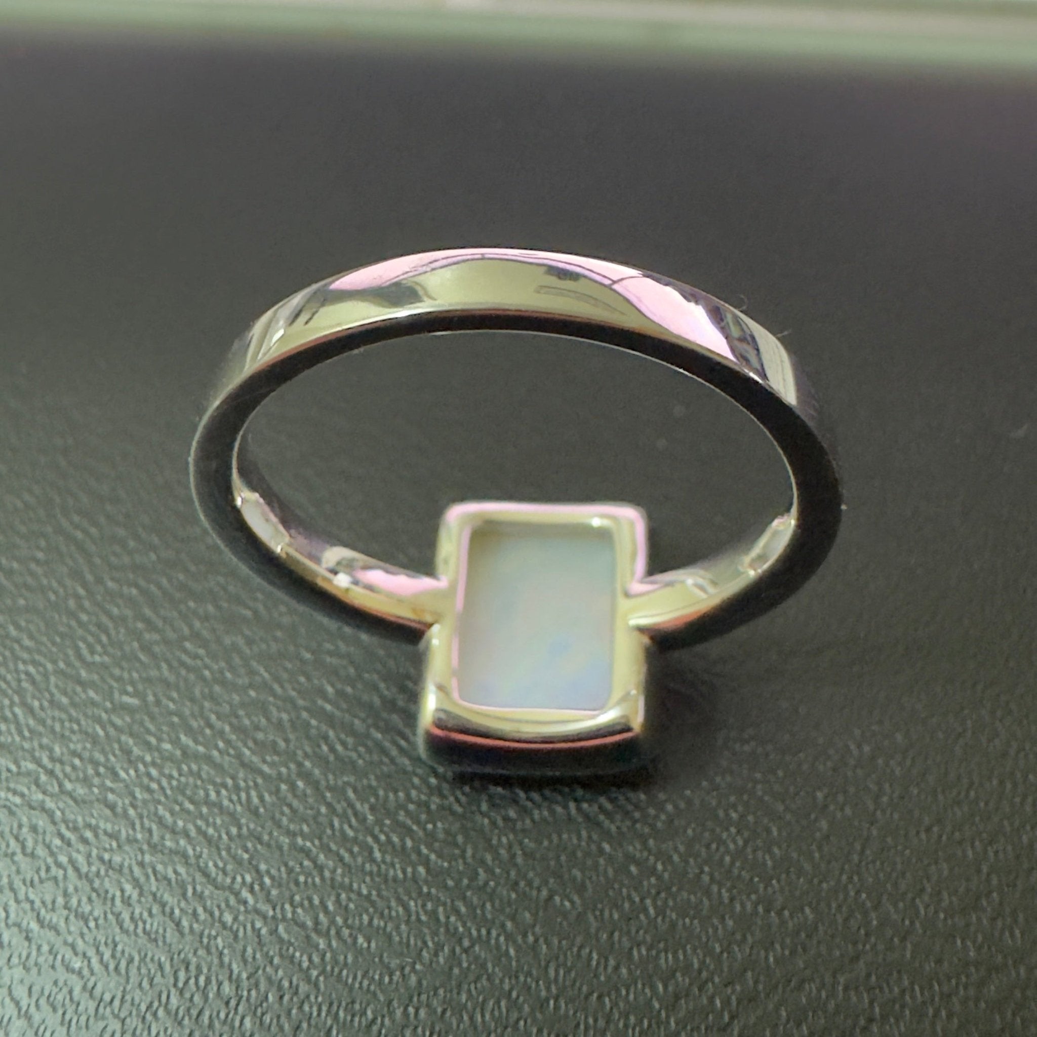 Purnululu Prism - 1.7ct Solid Coober Pedy Opal 925 Silver Ring