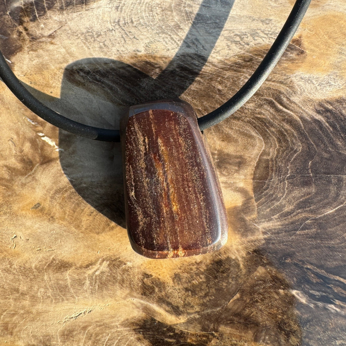 Solid Queensland Boulder Opal Pendant Necklace ~ 'Yeppoon Reefglow' | Solid Australian Opal
