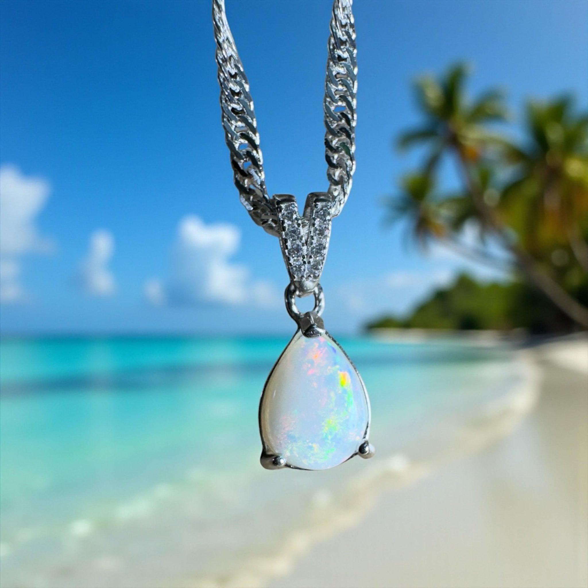 Stuart Range Glow - 0.9ct Coober Pedy Opal 925 Silver Pendant