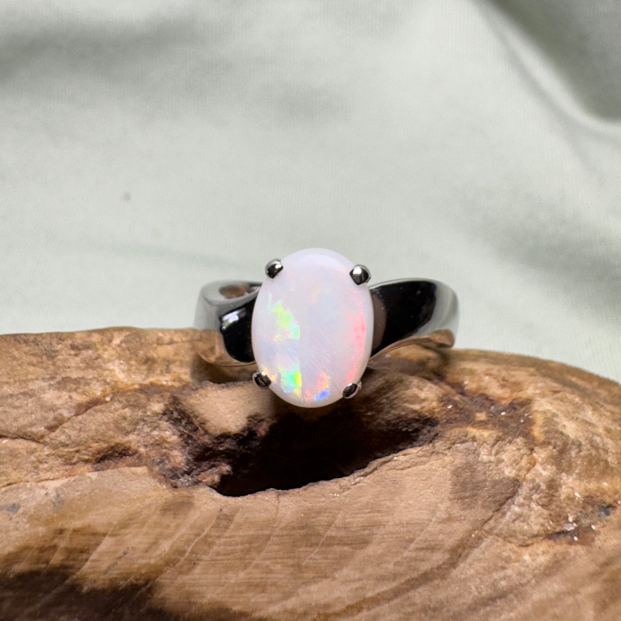 Sturt Starlight - 1.6ct Solid Coober Pedy Opal 925 Silver Ring