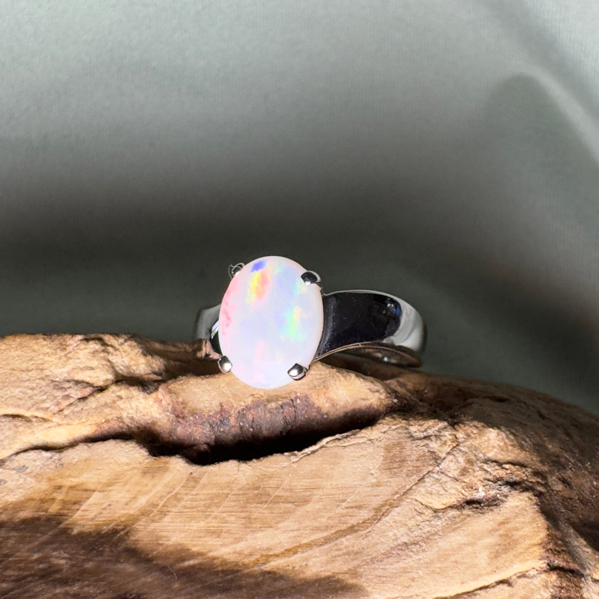 Sturt Starlight - 1.6ct Solid Coober Pedy Opal 925 Silver Ring
