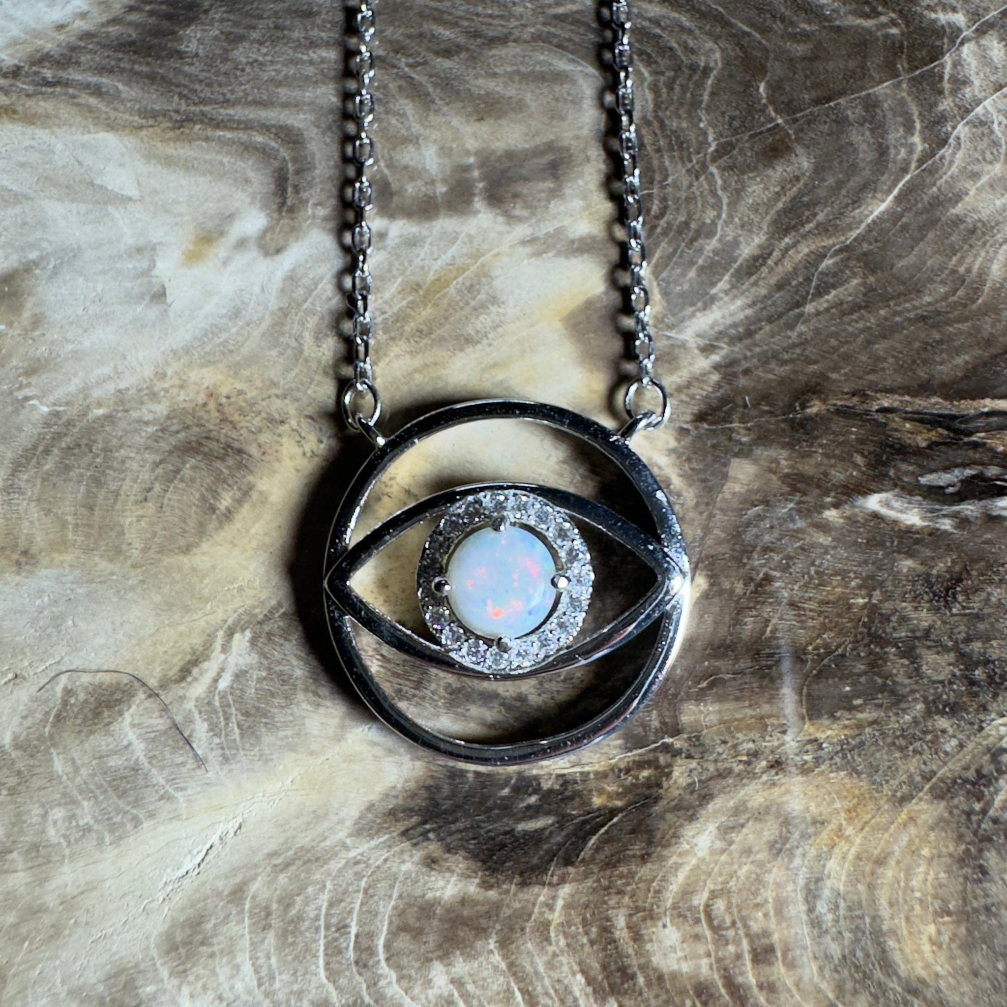 The Wilpena Pound ~ 0.4ct Coober Pedy Opal 925 Silver Pendant