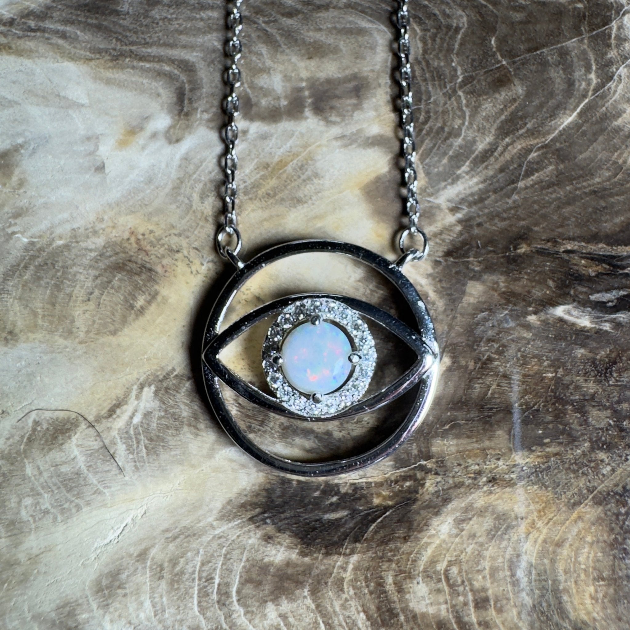 The Wilpena Pound ~ 0.4ct Coober Pedy Opal 925 Silver Pendant