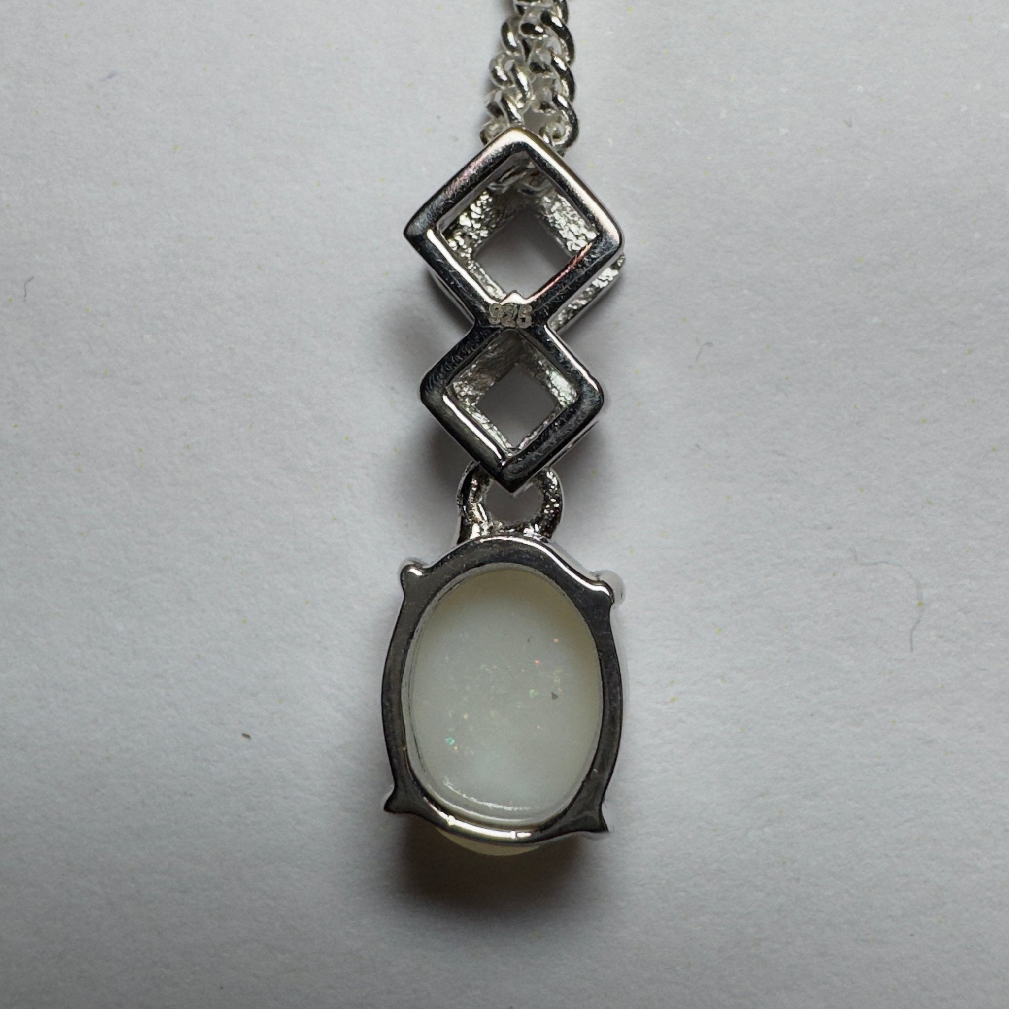 Whitehaven Wonder ~ 1.2ct Coober Pedy Opal 925 Silver Pendant